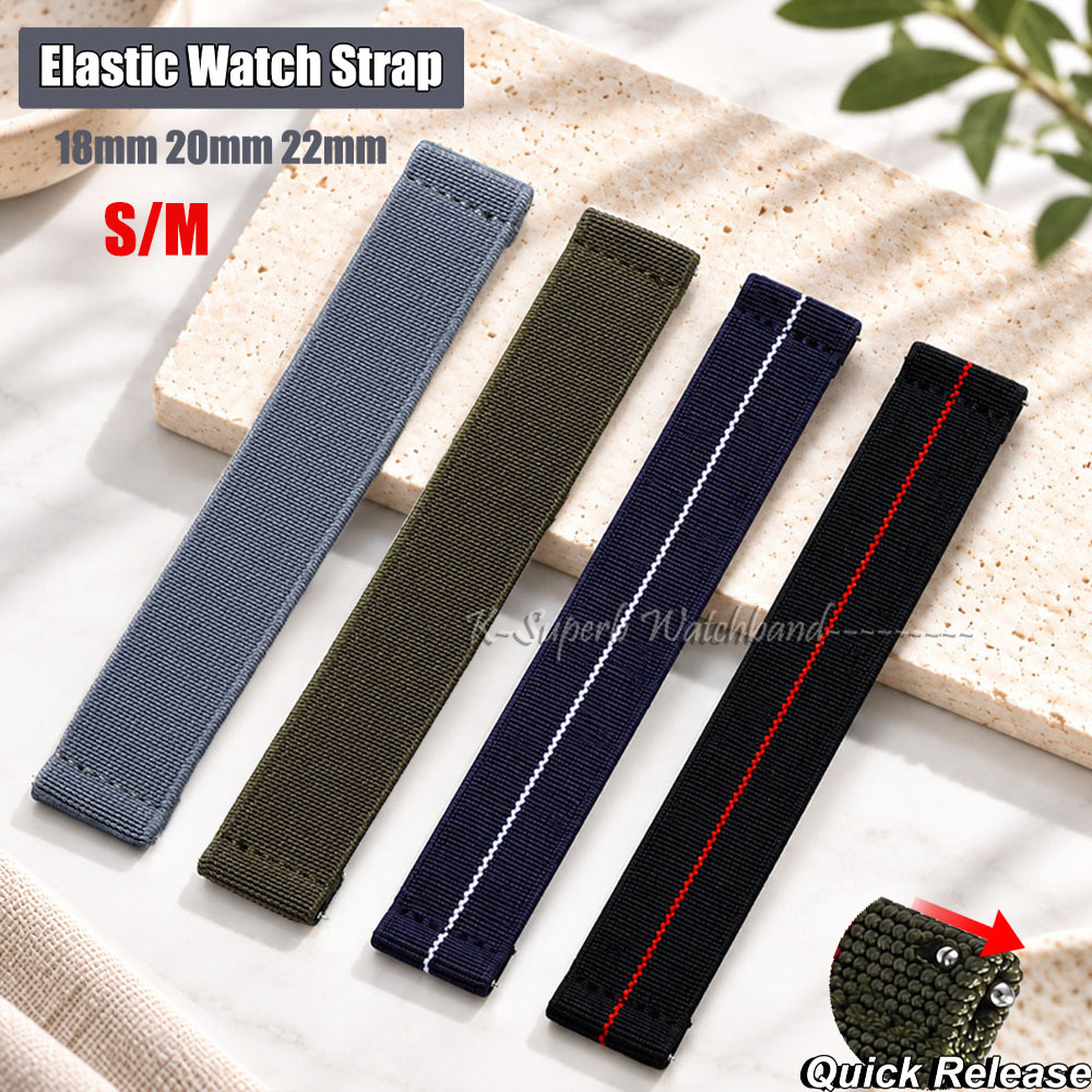 Parachute Strap Elastic - Bracelet de montre élastique S/M pour