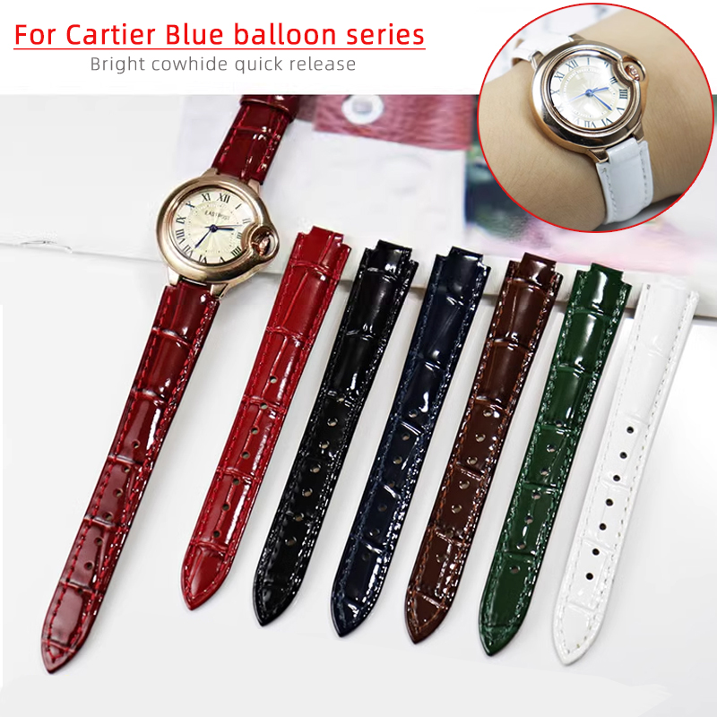 Cartier Watch Ballon Bleu - Bracelet de montre en cuir véritable