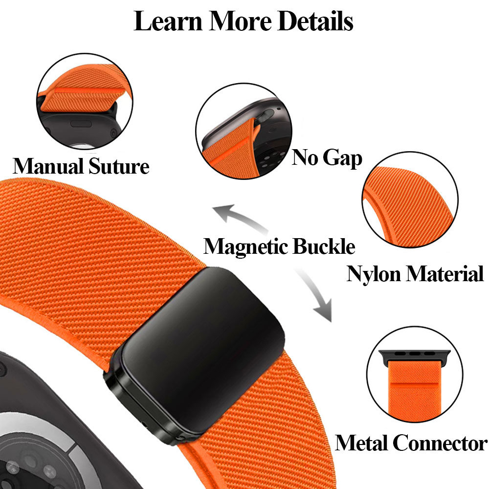 Bracelet en nylon à boucle pou - Milanese Loop Magnetic avis et prix