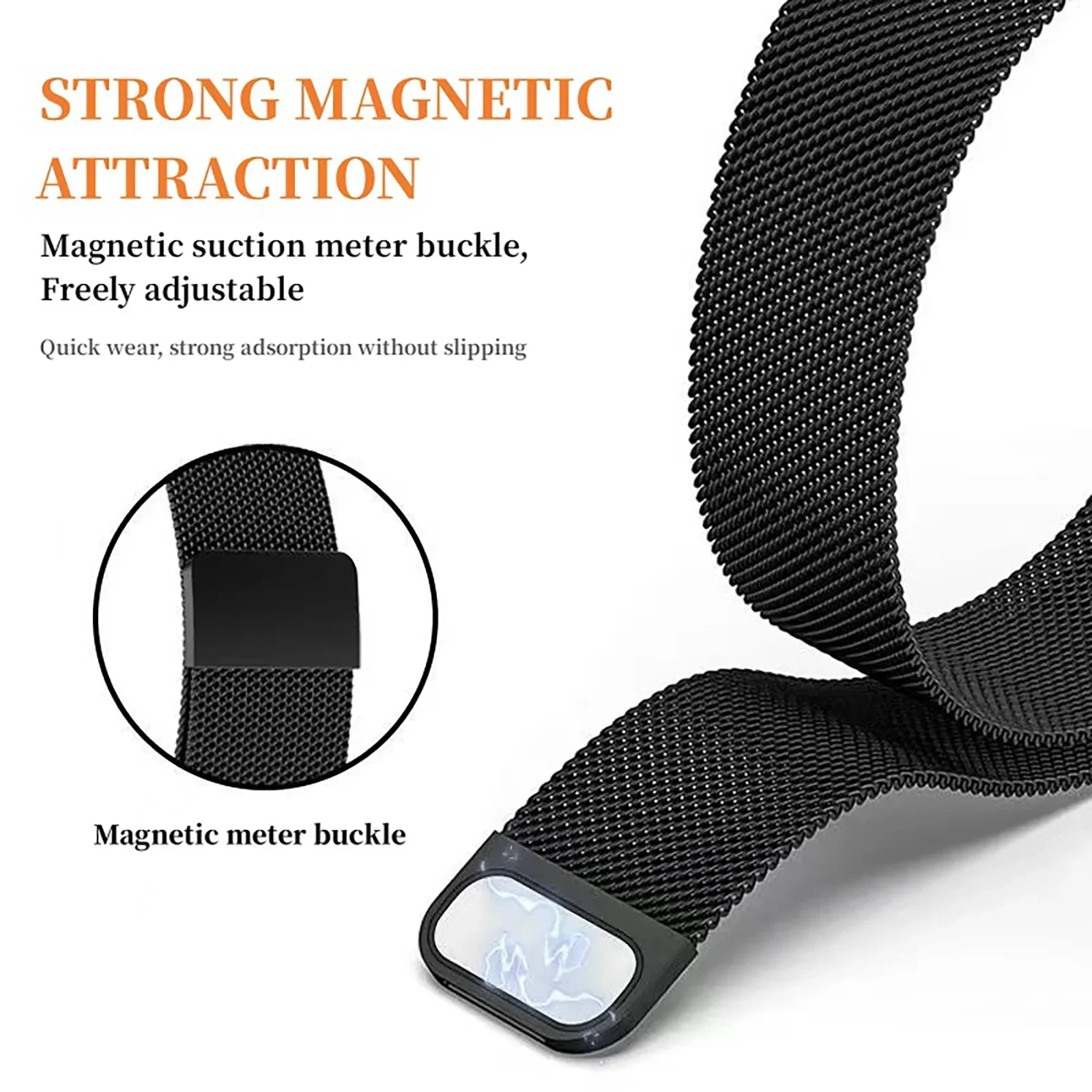 Bracelet Milanese Loop + Étui  - Milanese Loop Magnetic avis et prix