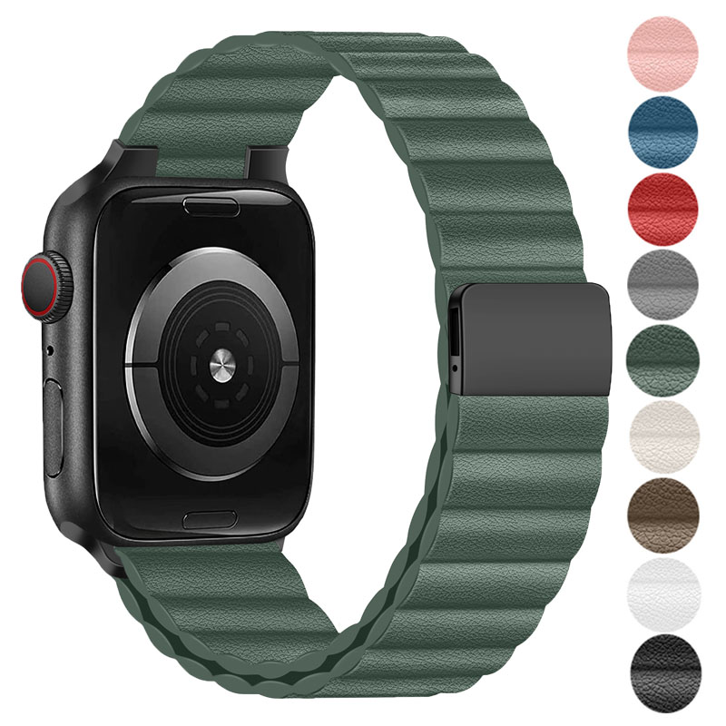 Bracelet magnétique en cuir po - Milanese Loop Magnetic avis et prix