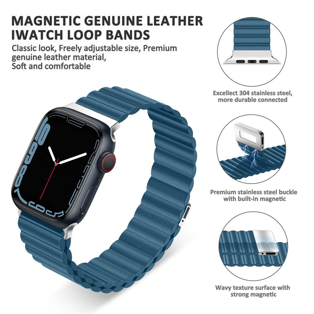 Bracelet magnétique en cuir po - Milanese Loop Magnetic avis et prix